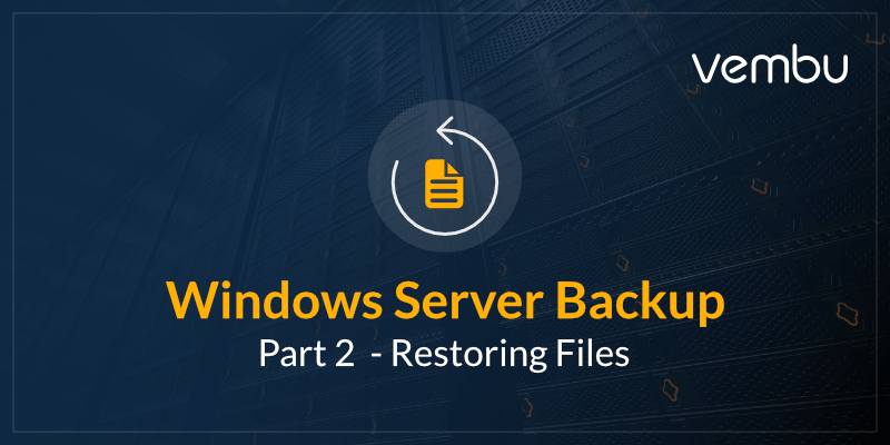 使用Windows Server恢复文件
