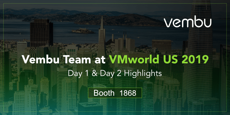 Vembu Team at Booth 1868, VMworld US 2019