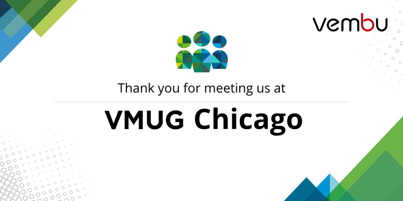 感谢您在VMUG芝加哥与我们会面