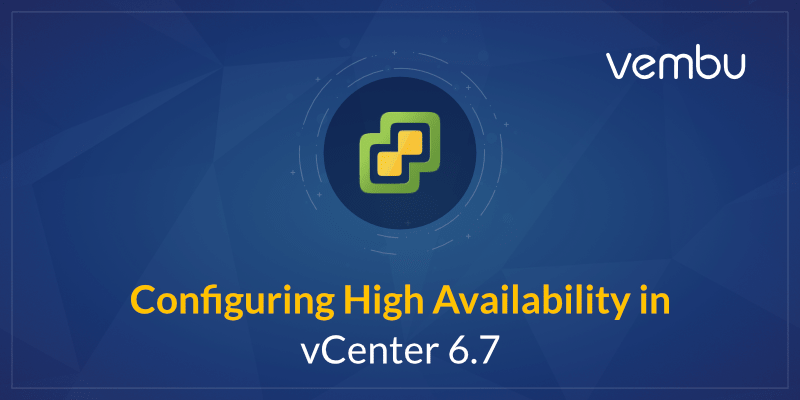 在vCenter中配置高可用性