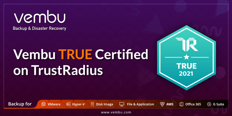 Vembu TrustRadius认证为真